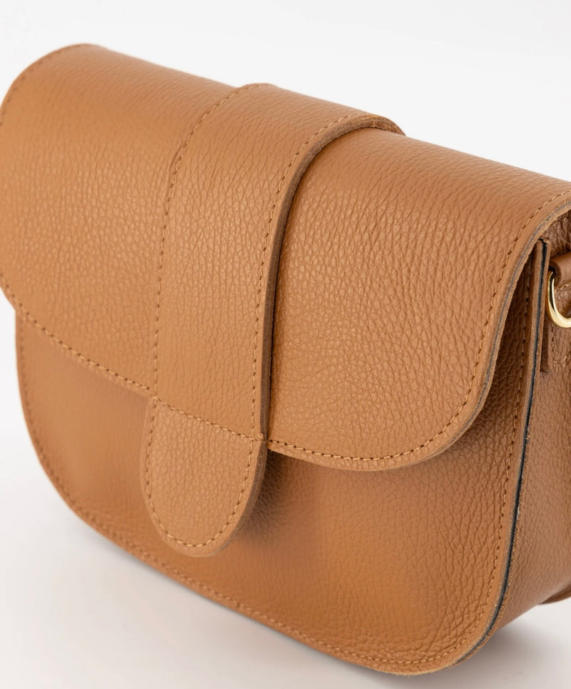 Crossbody leder cognac