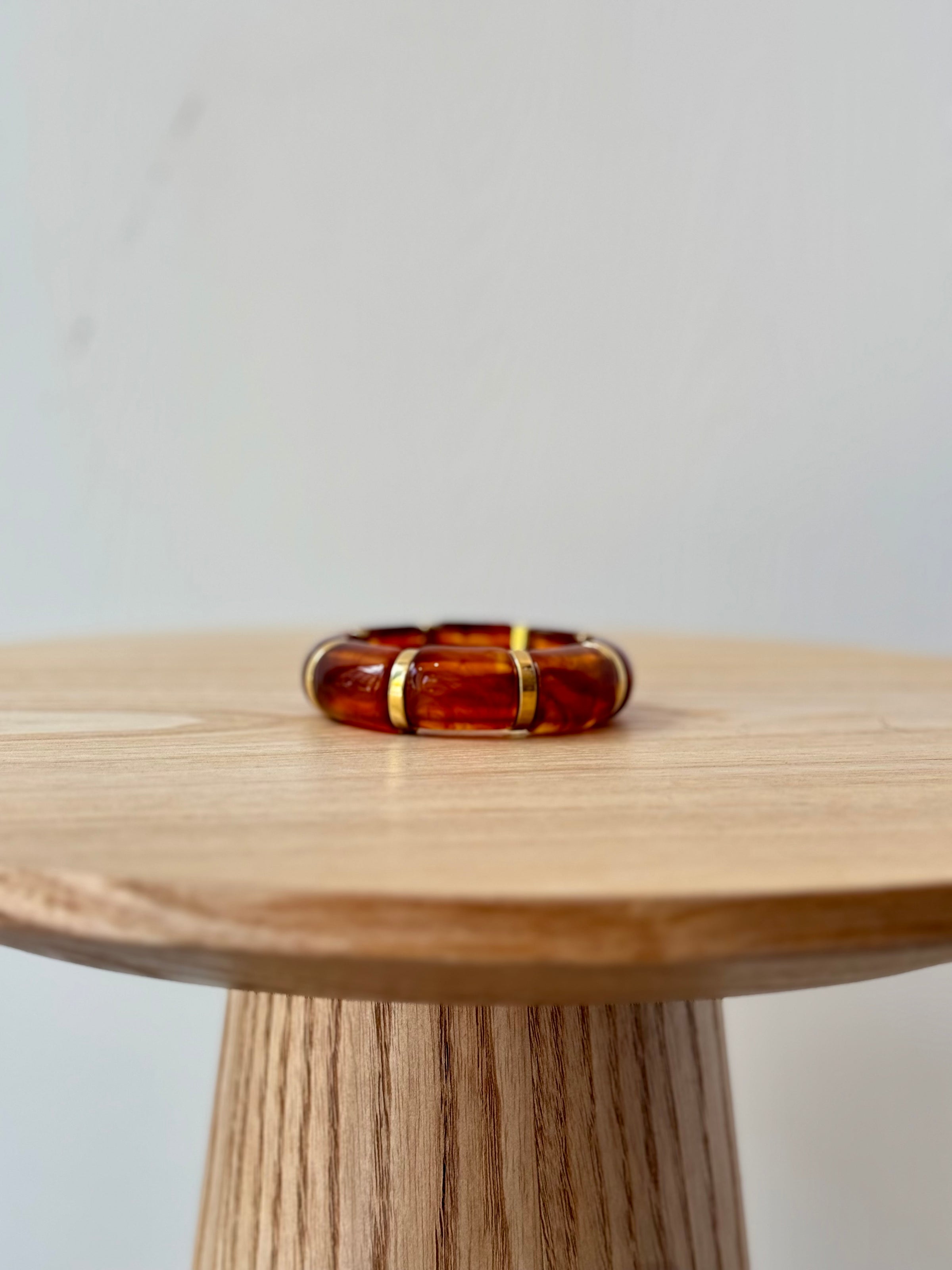 Armband Roestbruin Marble