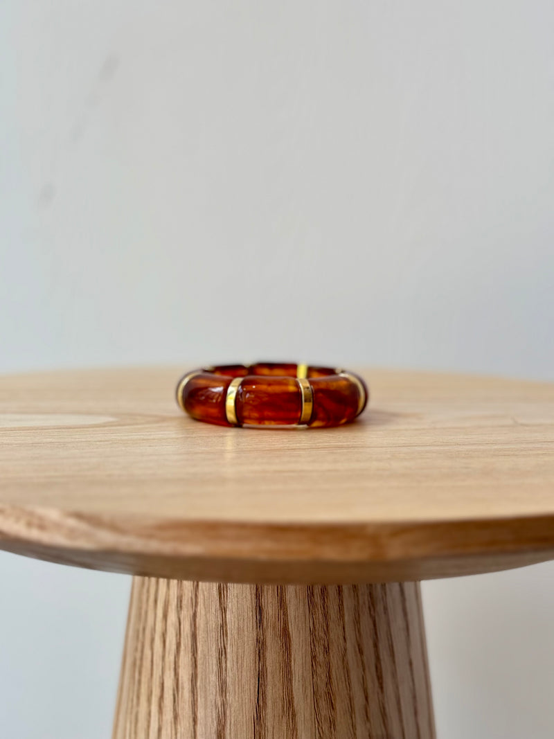 Armband Roestbruin Marble