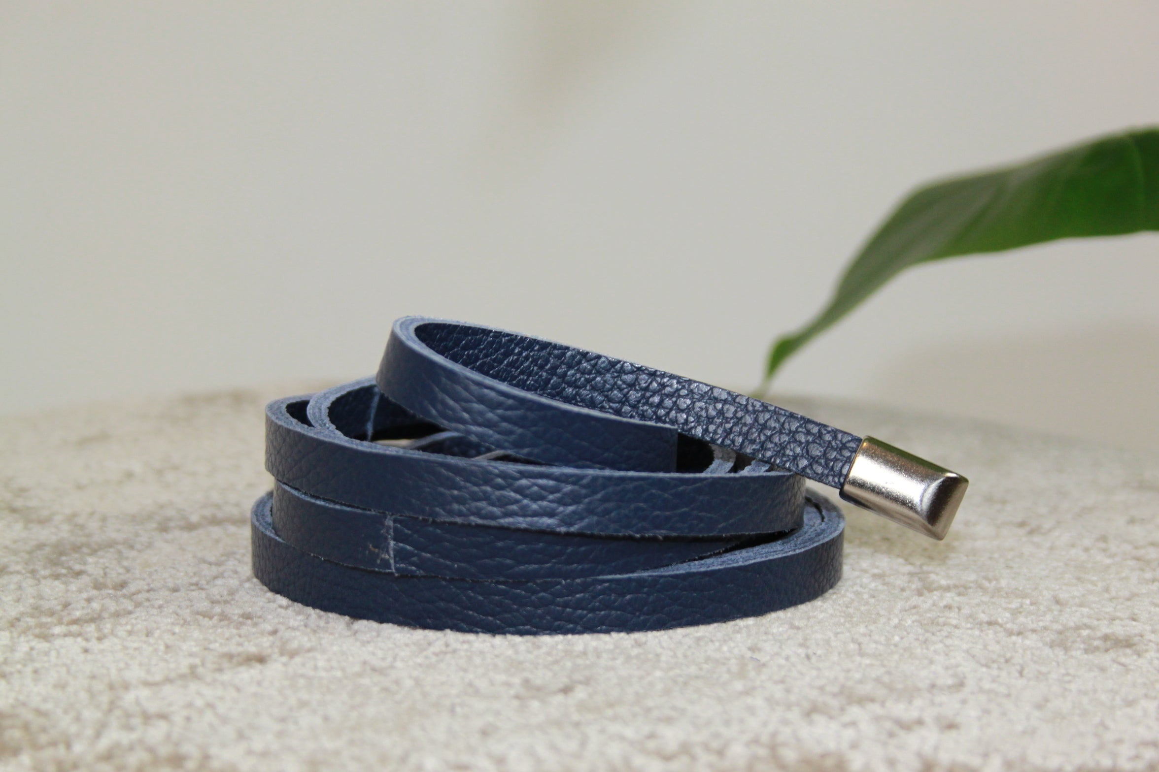 Wikkelceintuur donkerblauw - Chic by R