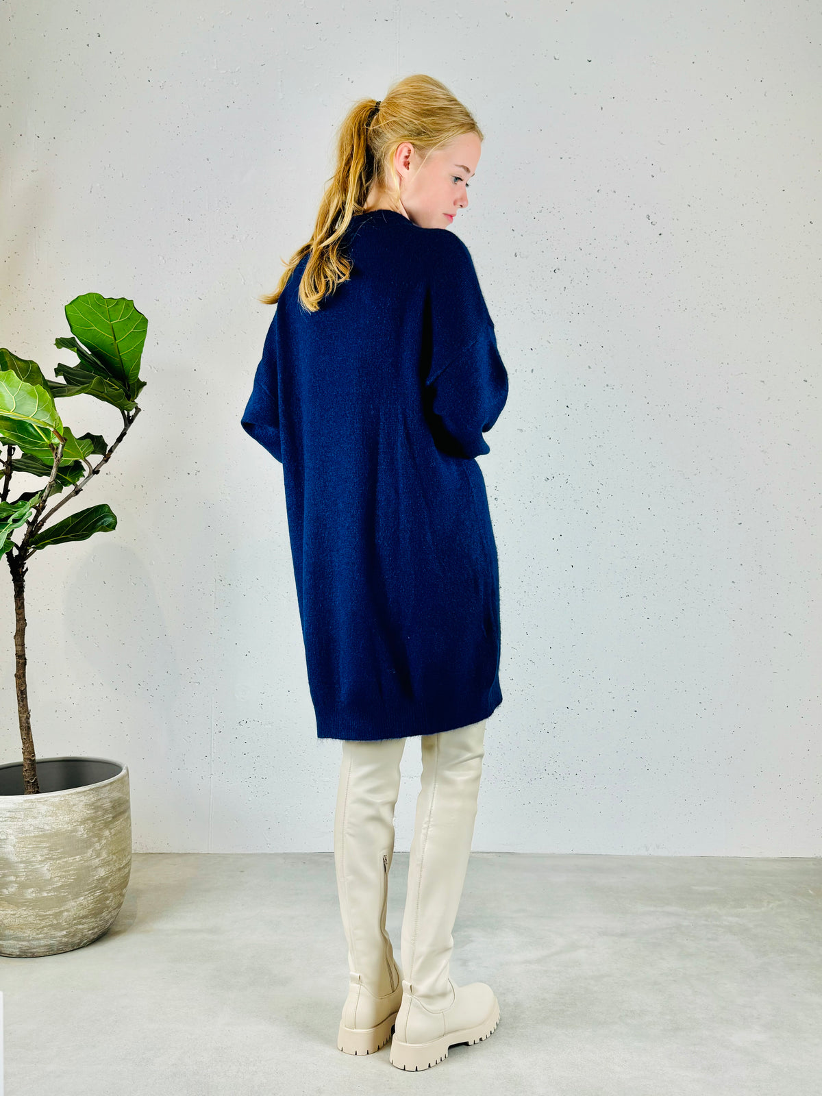 Jurk blauw alpaca
