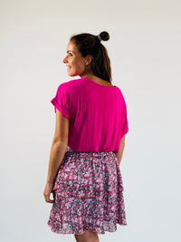 Top fuchsia glans - Chic by R