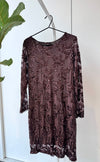 Sequin Sparkle Dress Brown