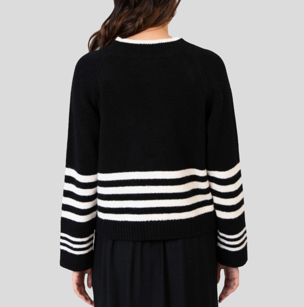 Trui An'ge zwart streep - Chic by R