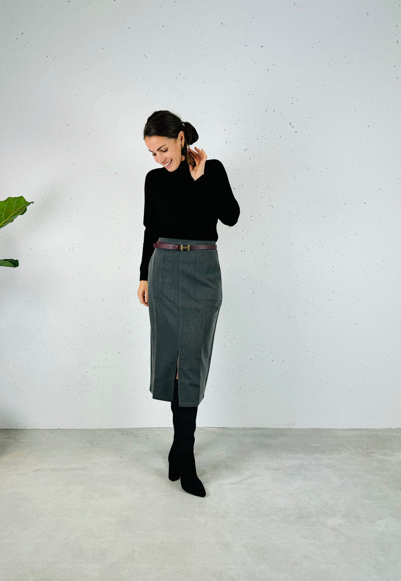 Sweater zwart turtle