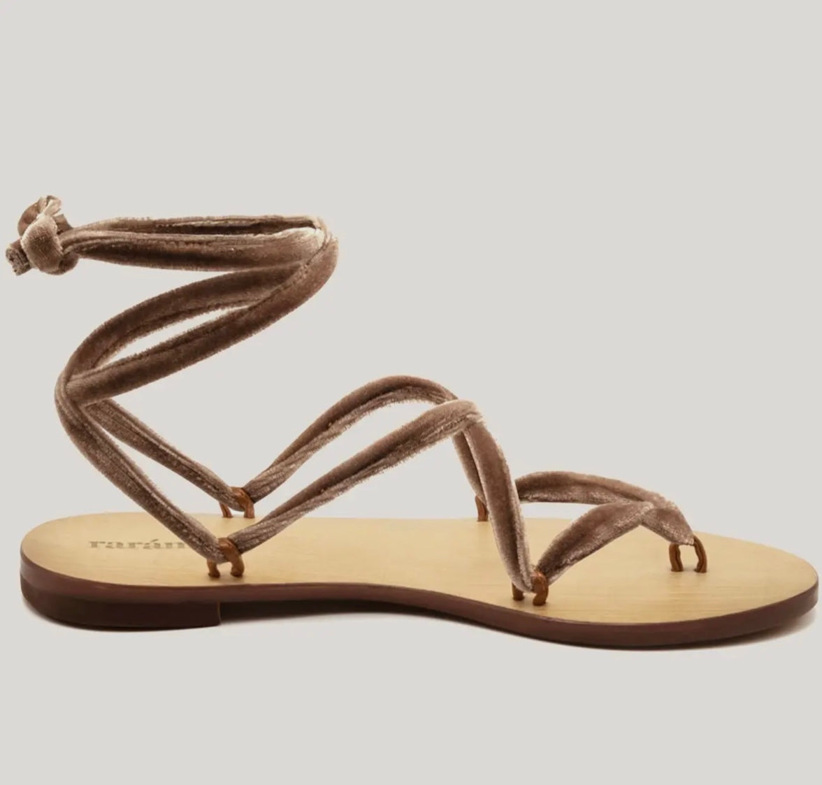 Velvet linten taupe
