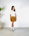 Skirt plooi camel