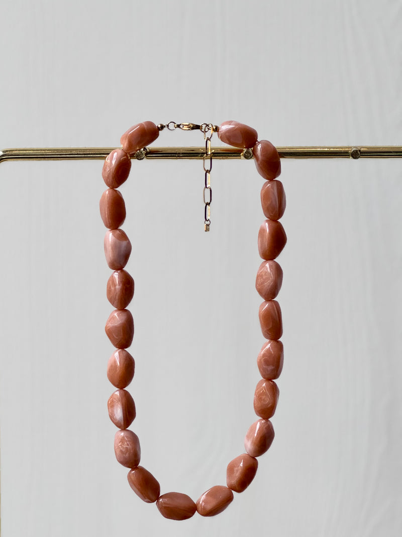 Ketting Oud-Roze Marble
