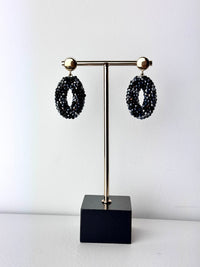 Oorbellen Black/Grey mix