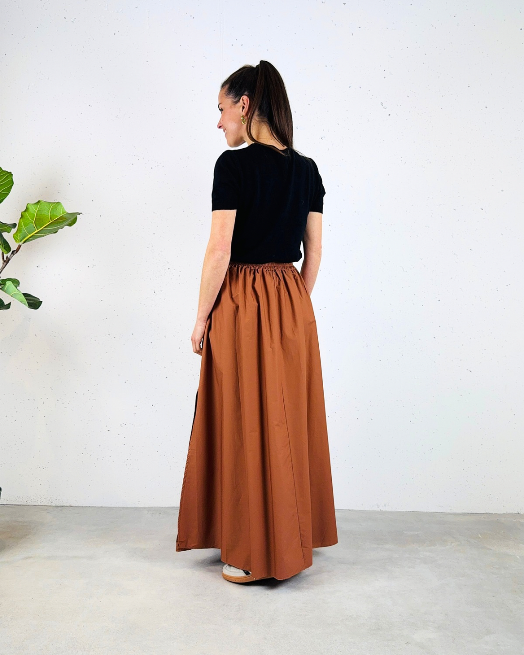 Shirt V-Neck Zwart