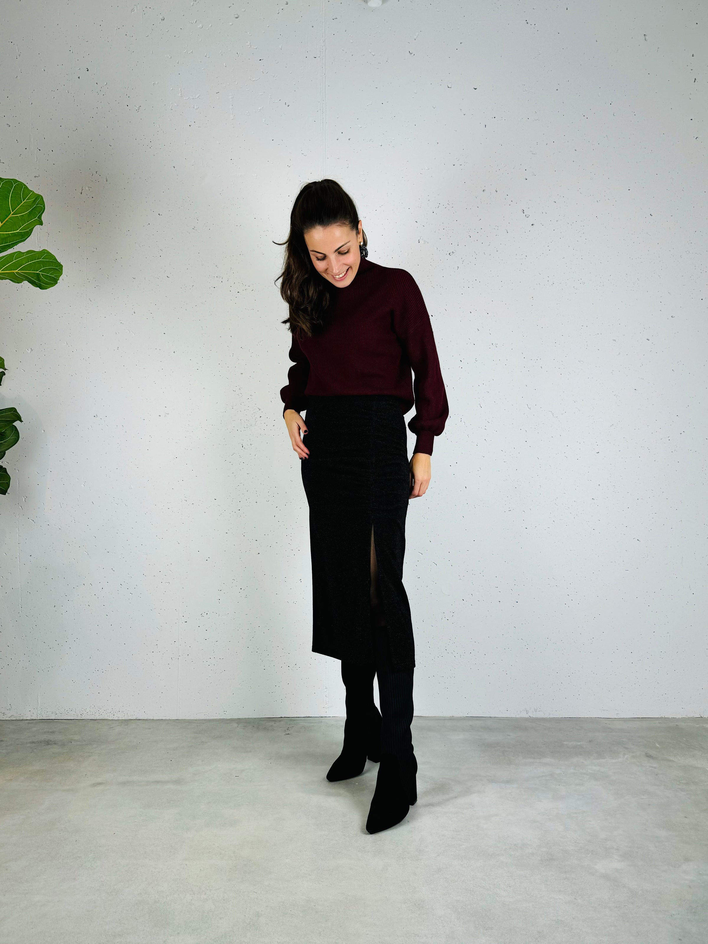 Rok zwart metal An’ge