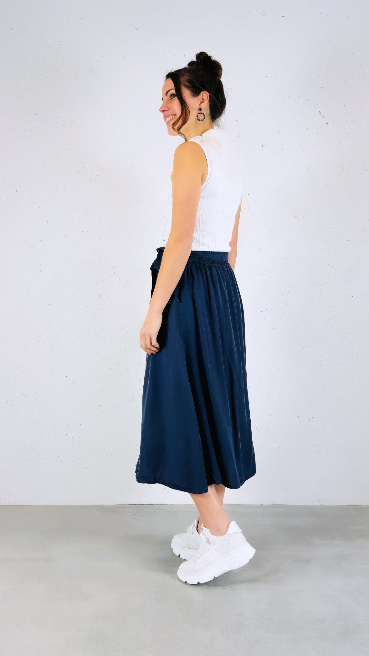 Rok Sandy marineblauw