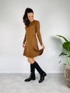 Jurk kabel bruin - Chic by R