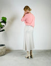 Carry satin skirt light beige
