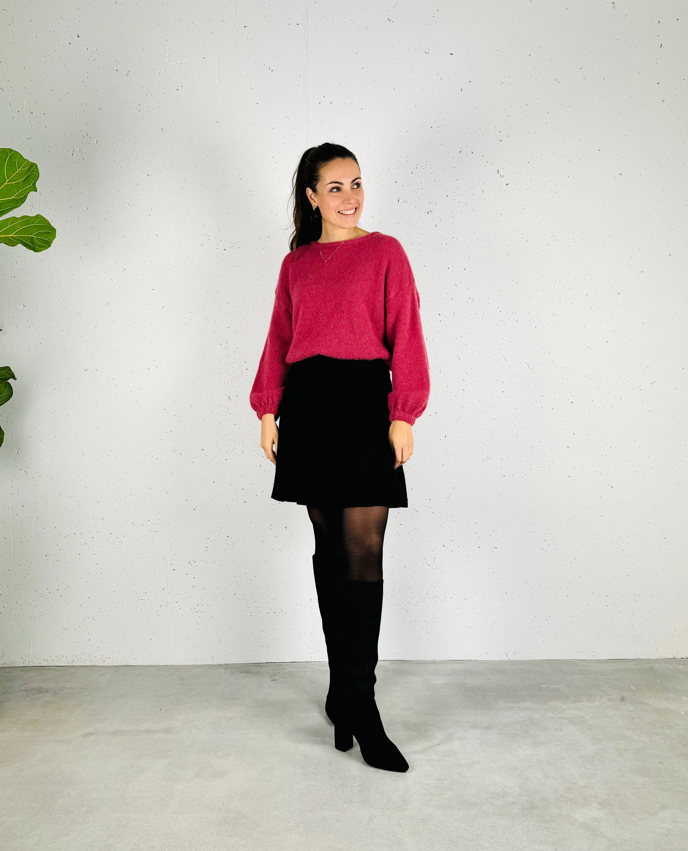 Mohair Mika Elles Trui Sweater Mika Elles Roze – Chic By R