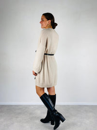 Jurk beige alpaca - Chic by R