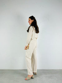 Pantalon linnen beige - Chic by R