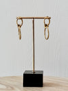 Oorbellen Double ring and knot