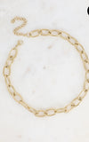 Ketting gold ovaal