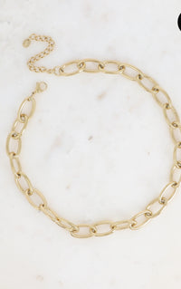 Ketting gold ovaal