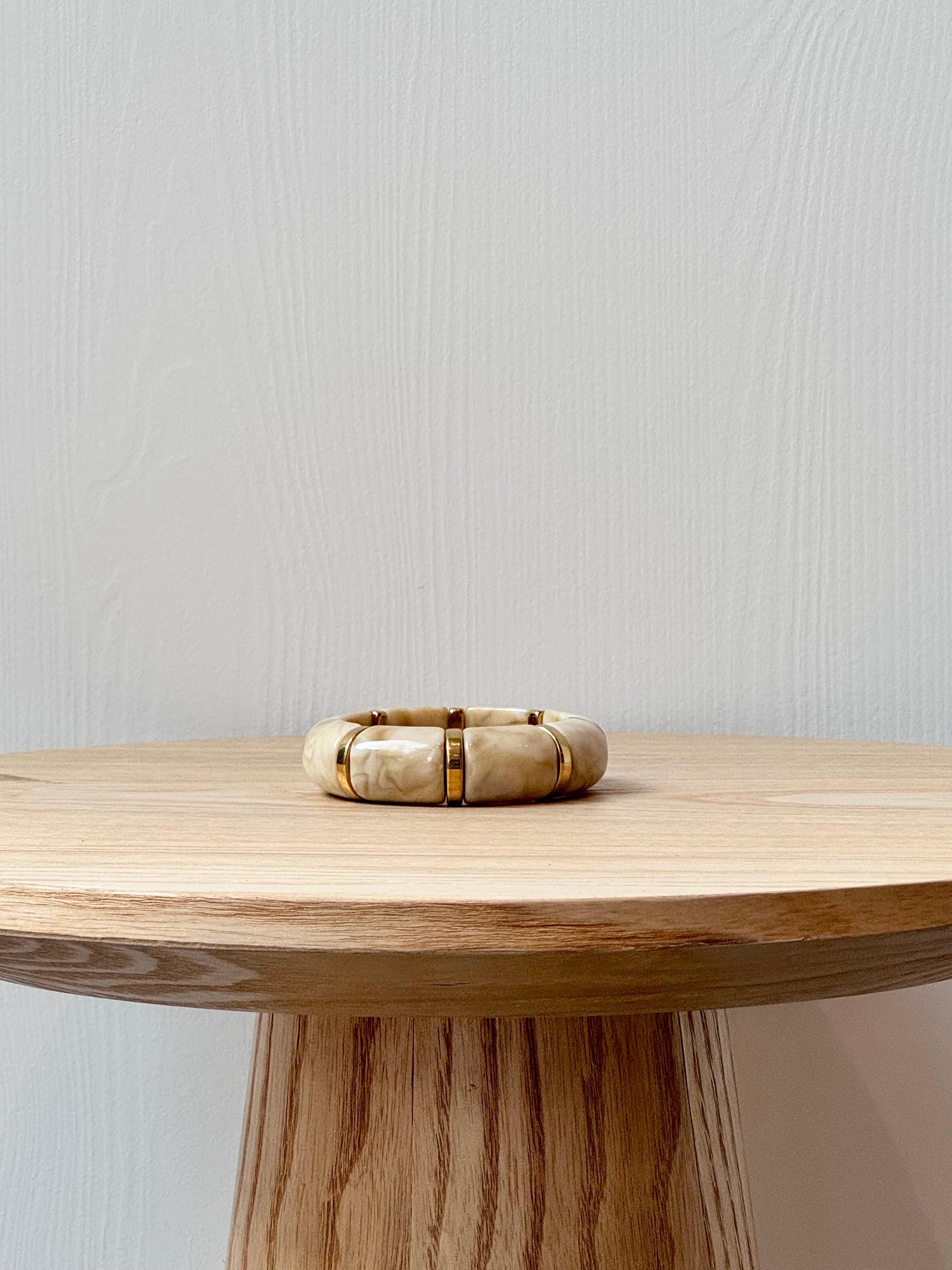 Armband Beige Marble