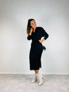 Jurk zwart v-hals - Chic by R