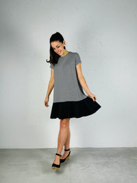 Jurk Evelina Bianco/Nero - Chic by R
