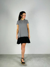 Jurk Evelina Bianco/Nero - Chic by R