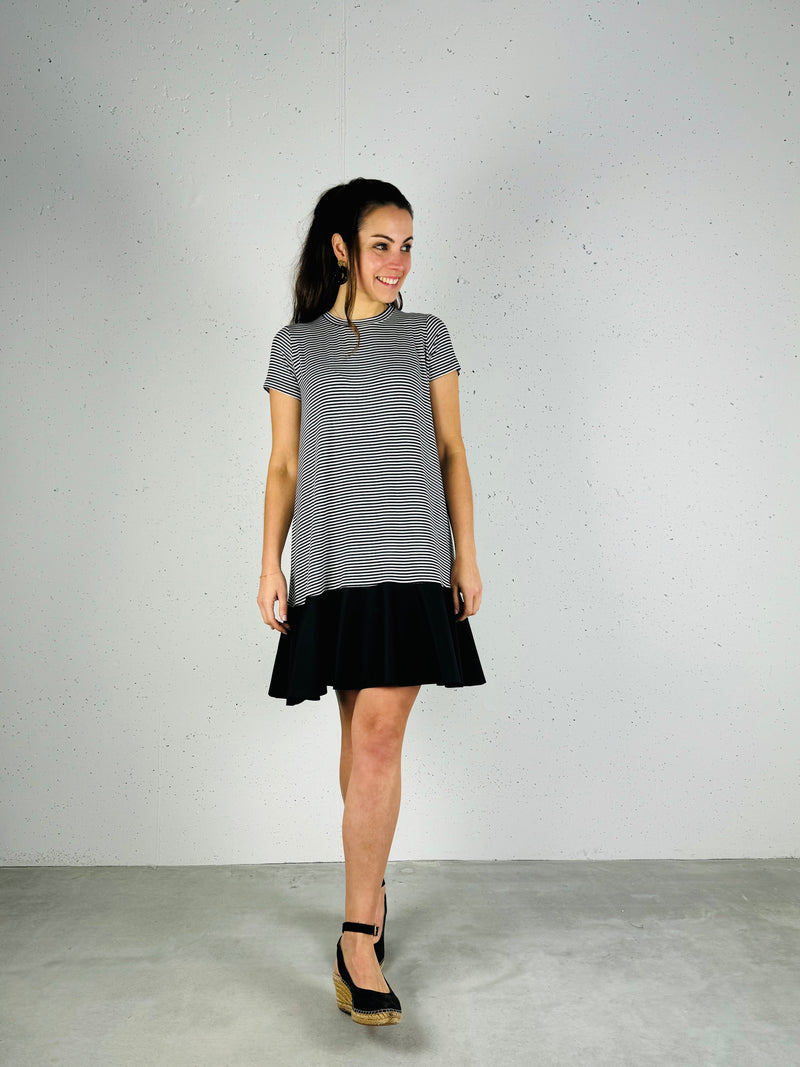 Jurk Evelina Bianco/Nero - Chic by R