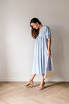 Jurk babyblauw viscose - Chic by R