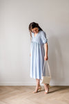 Jurk babyblauw viscose - Chic by R